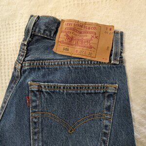 Vintage Levis 501s 27 x 30
